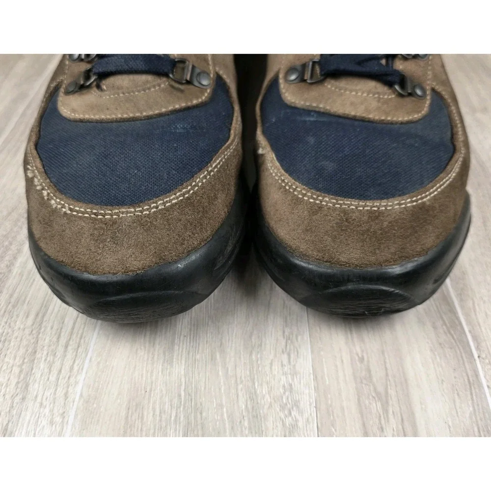 Vintage Vasque Skywalk Gore-Tex Hiking Boots Mens 13M Italy Cow Suede Canvas